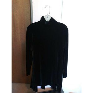 K.C. Spencer New York Green Long Sleeve Mock neck Velvet Cocktail Dress